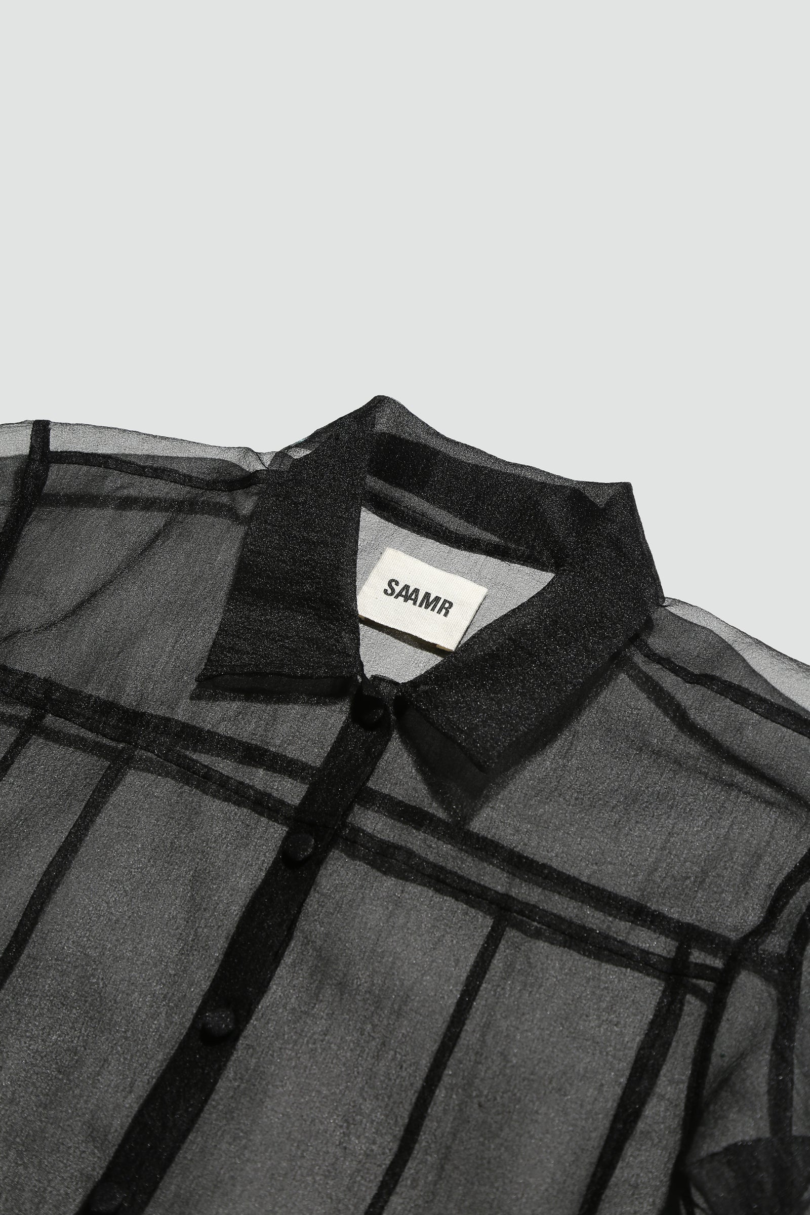【A.subjjject】 ／sheer apron shirt black A.subjjject】 ／sheer apron shirt black - メルカリ
