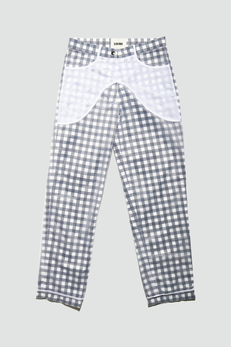 Checkalt Pants Translucent Checker Pants – saamrstudio
